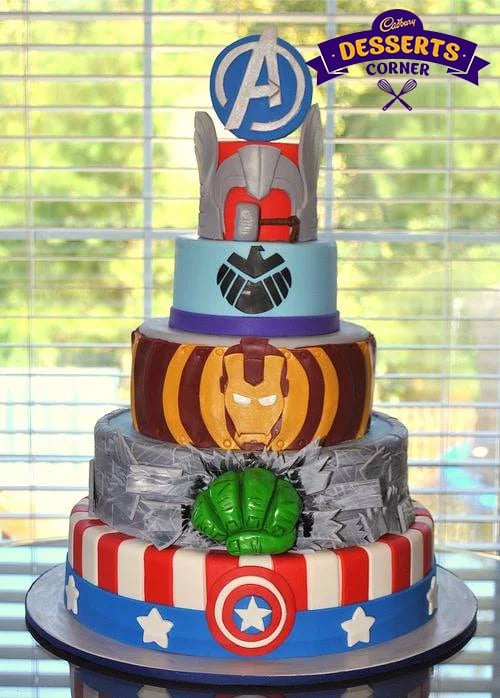 Avengers Logo Cake