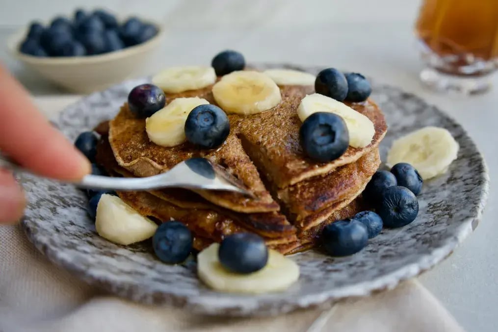 Blueberry Cobbler Pancakes