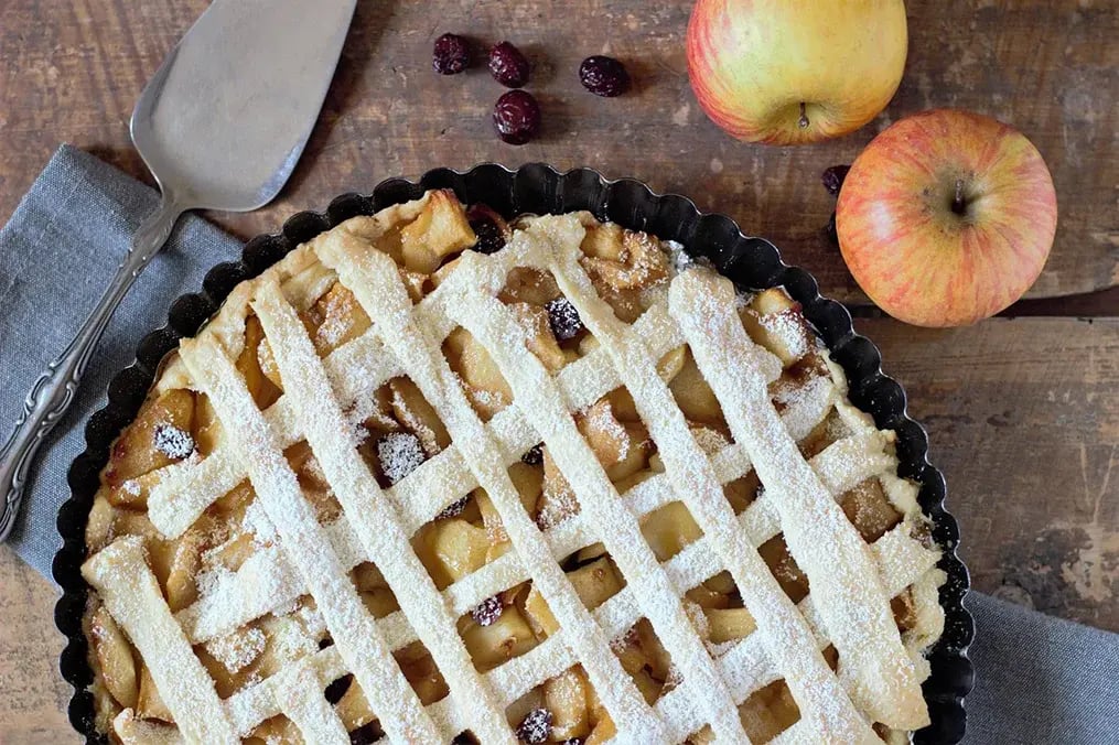 Cranberry-Apple Tart