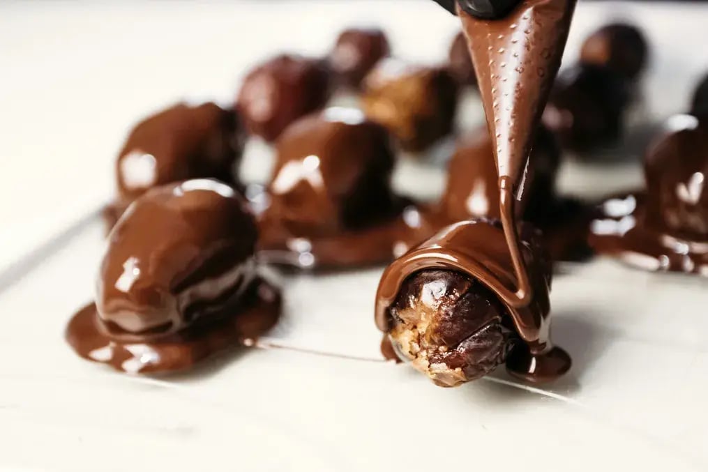 Chocolate-Dipped Dates