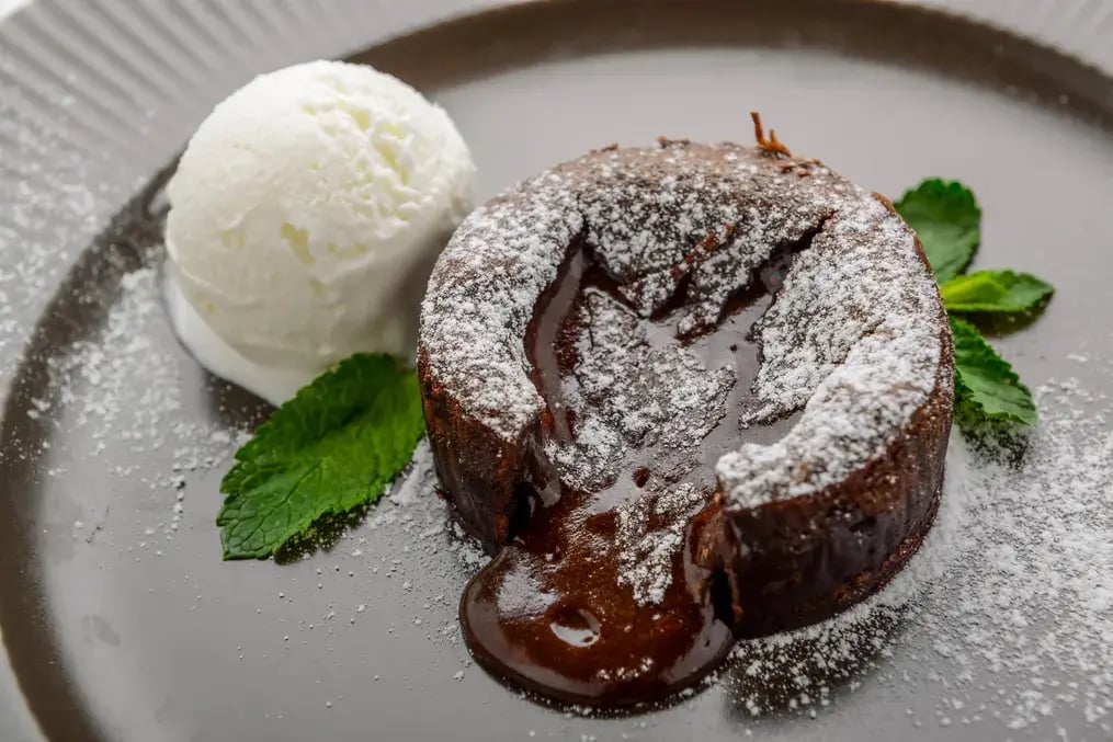 Triple Chocolate Soufflé