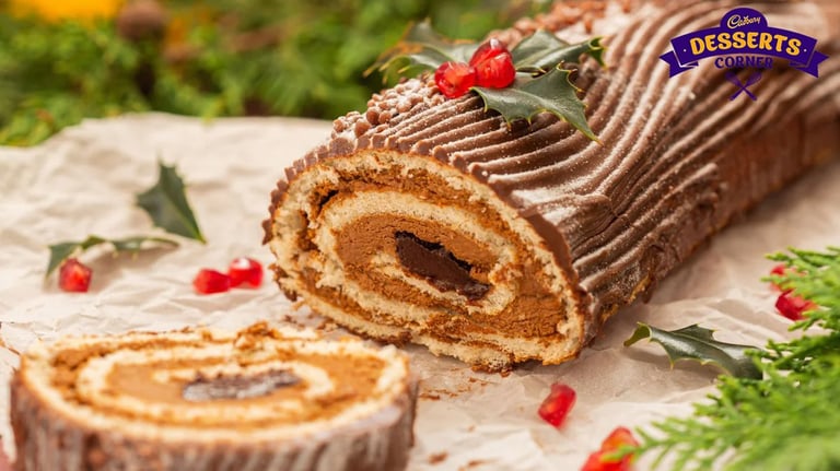 Creating the Perfect Yule Log; A Detailed Guide, to Making a Festive Cake