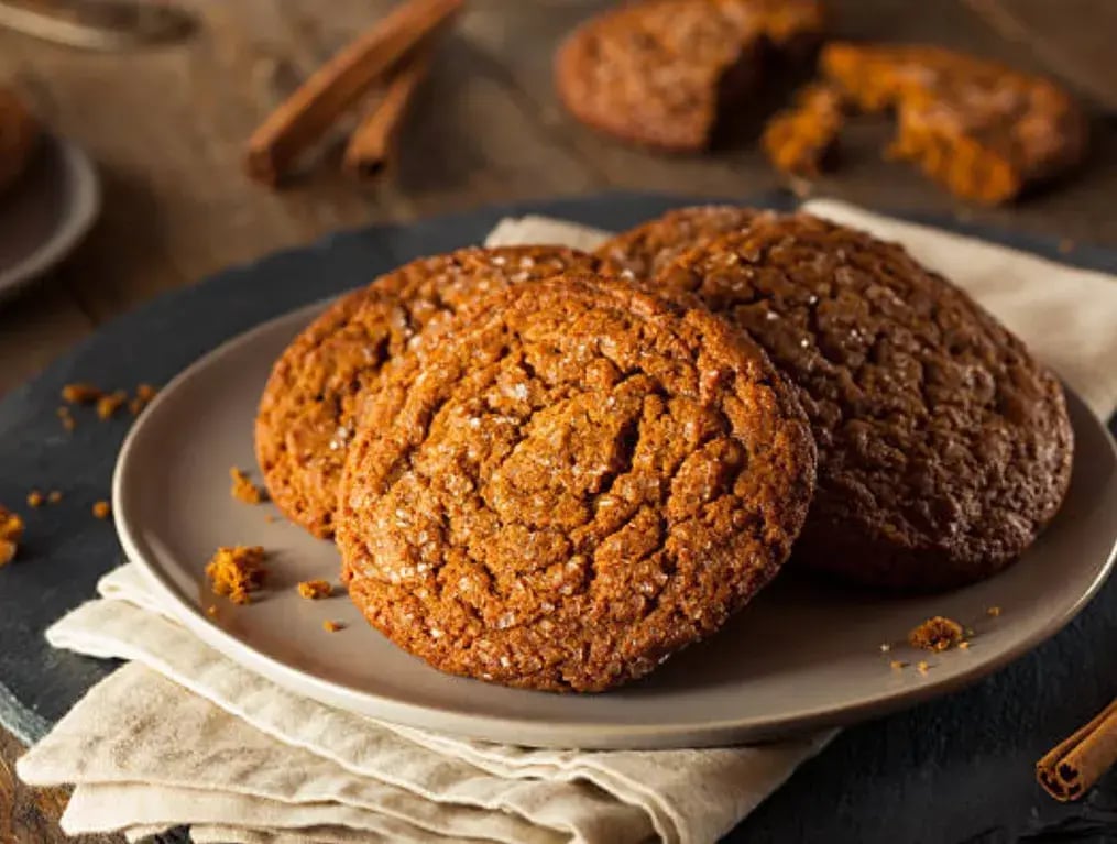 Molasses Gingerbread Cookies