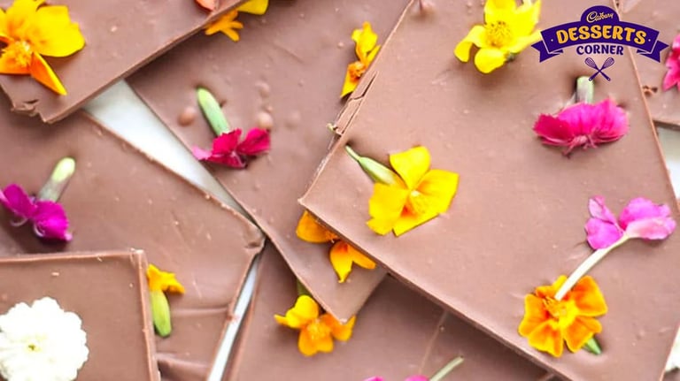 Chocolates Infused with Edible Flowers