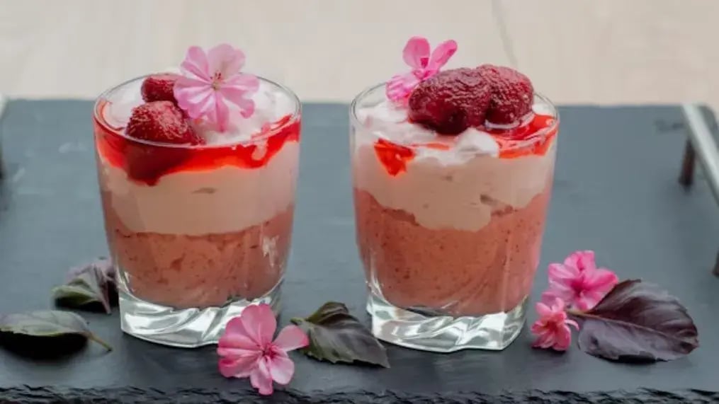 Creamy Strawberry Mousse