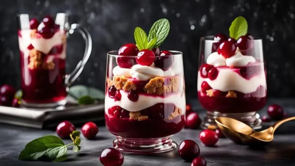 Cranberry Cream Parfaits