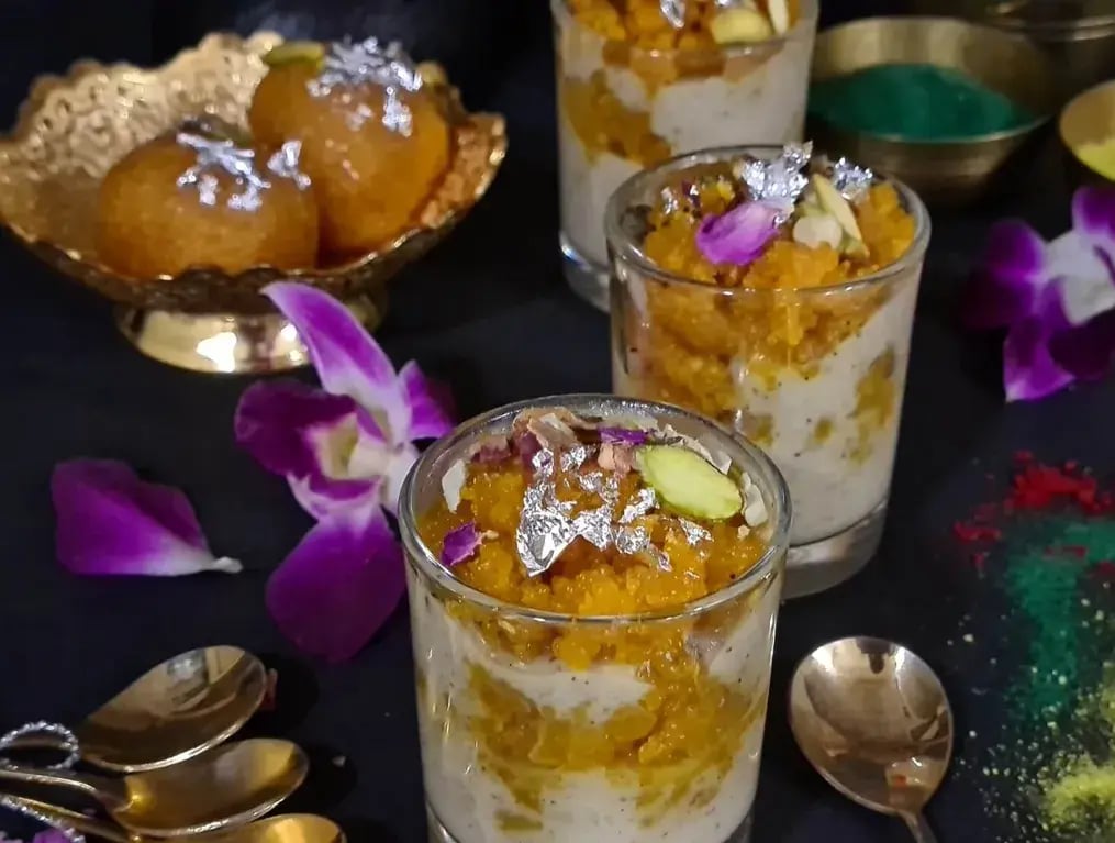 From Gujiya to Gujiya Donuts: Reinventing The Classic Holi Sweet - Jalebi Rabri Trifle