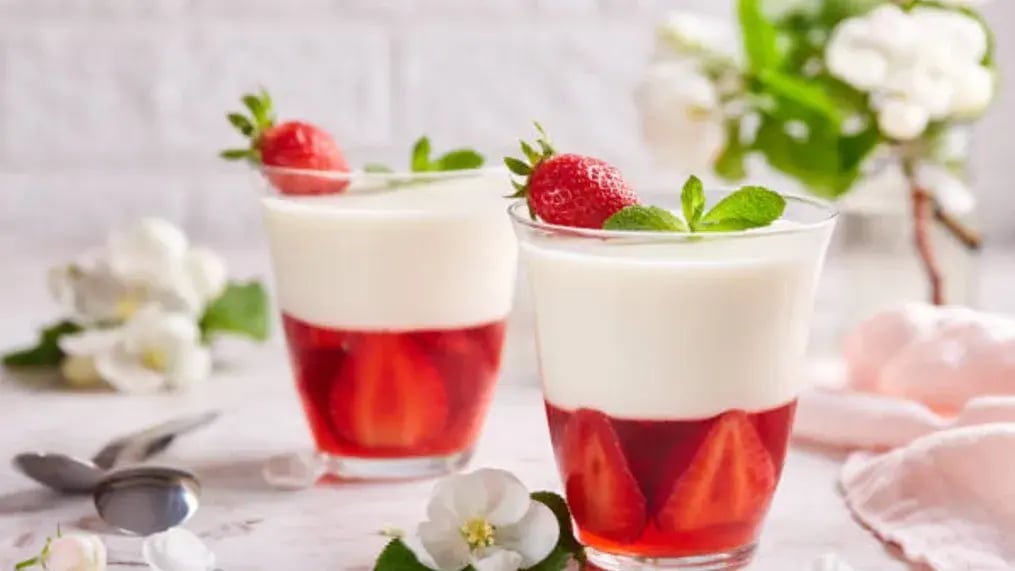 Sparkling Jello Parfaits