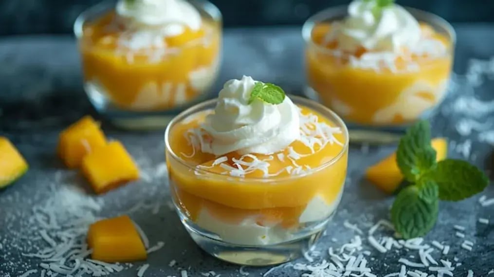 Mango Coconut Cream Parfait