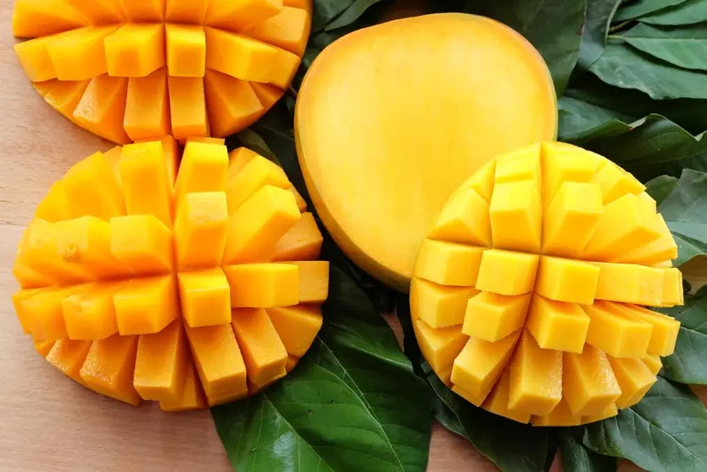 Chopped Mangoes