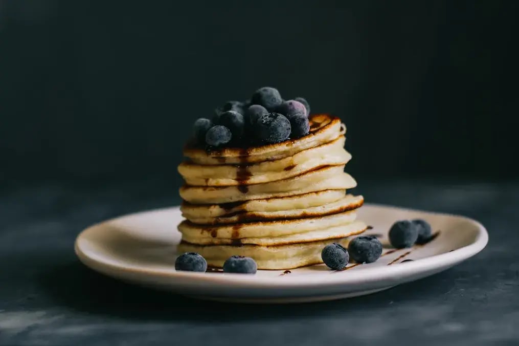 Fluffy Blueberry Pancakes