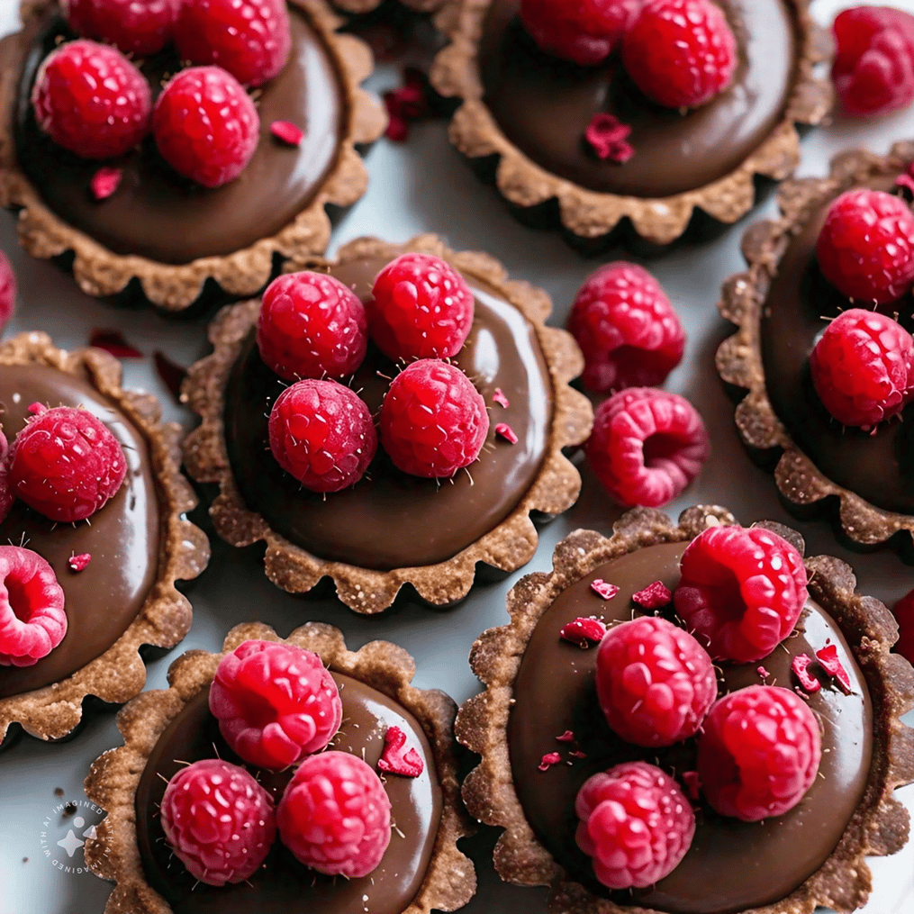 chocolate-raspberry-tartlets