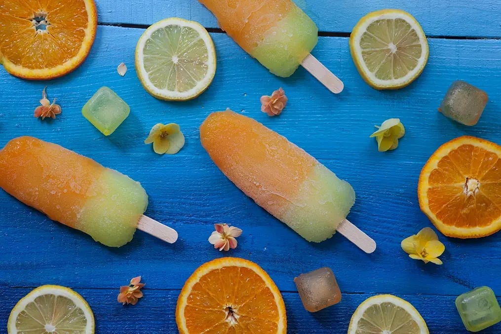 No-cook desserts are a fun and safe way to include your kids in your baking activities - Rainbow Fruit Pops