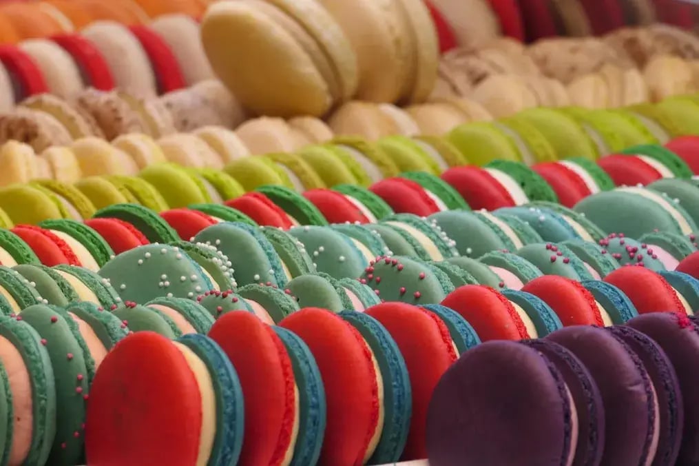 Rainbow Macarons