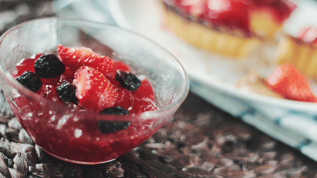 strawberry-pudding