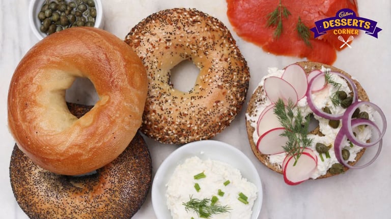 Sweet And Savoury Bagel Spreads With Cream Cheese