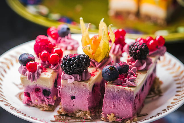 Try This Layered Blueberry Cake Recipe at Home That Is Striking To Look At And Delicious