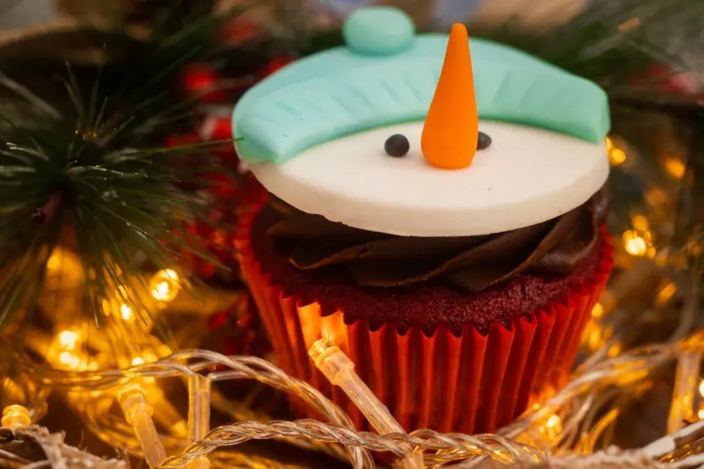 Snowman Cupcakes