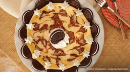 Oreo Dulce de Leche Cheesecake Pie