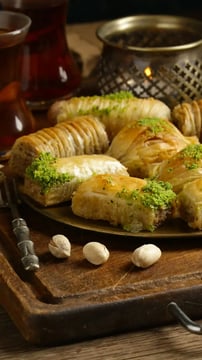 Mediterranean Delicacies: Baklava, Cannoli, and Crema Catalana