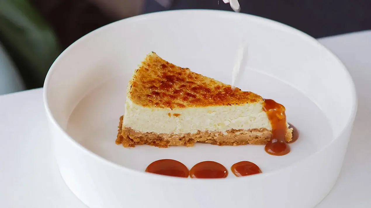 Crème Brûlée Cheesecake recipe for you to indulge in