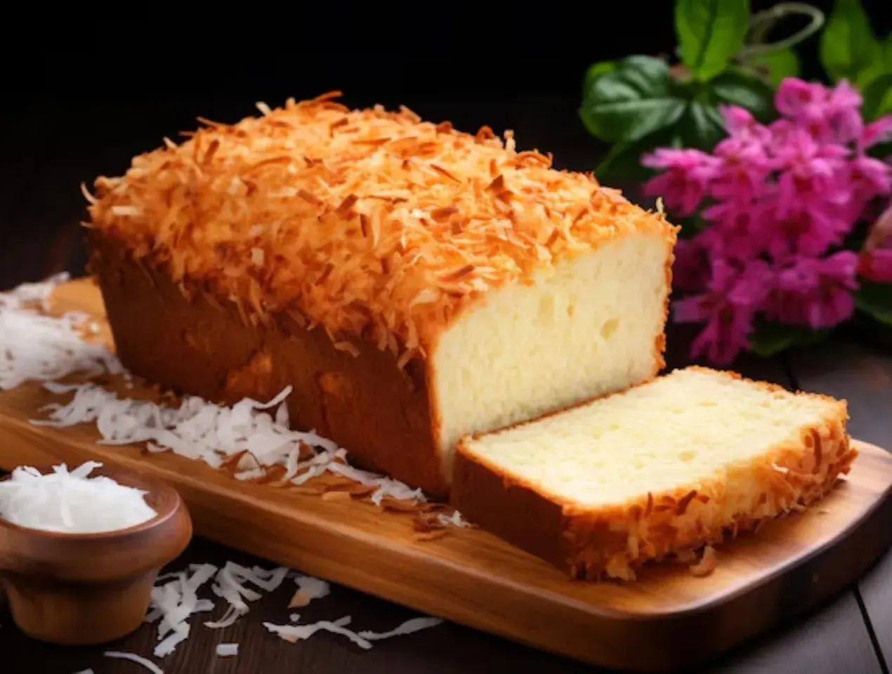 Fluffy Coconut Cake Recipe Packed with Shredded Coconut Goodness