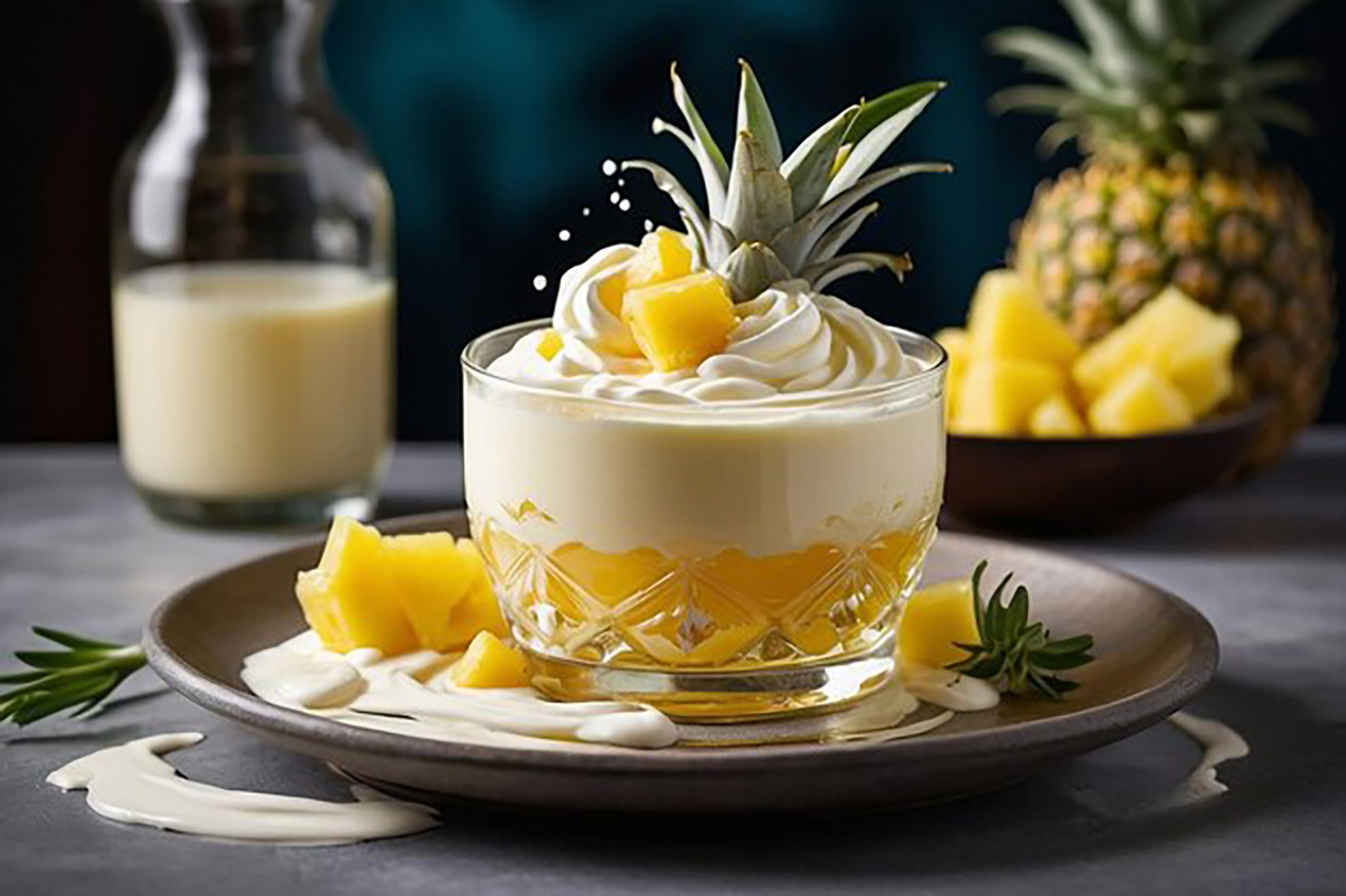 Pineapple Dessert Recipes, including Rum-glazed grilled pineapple with lime crème fraîche