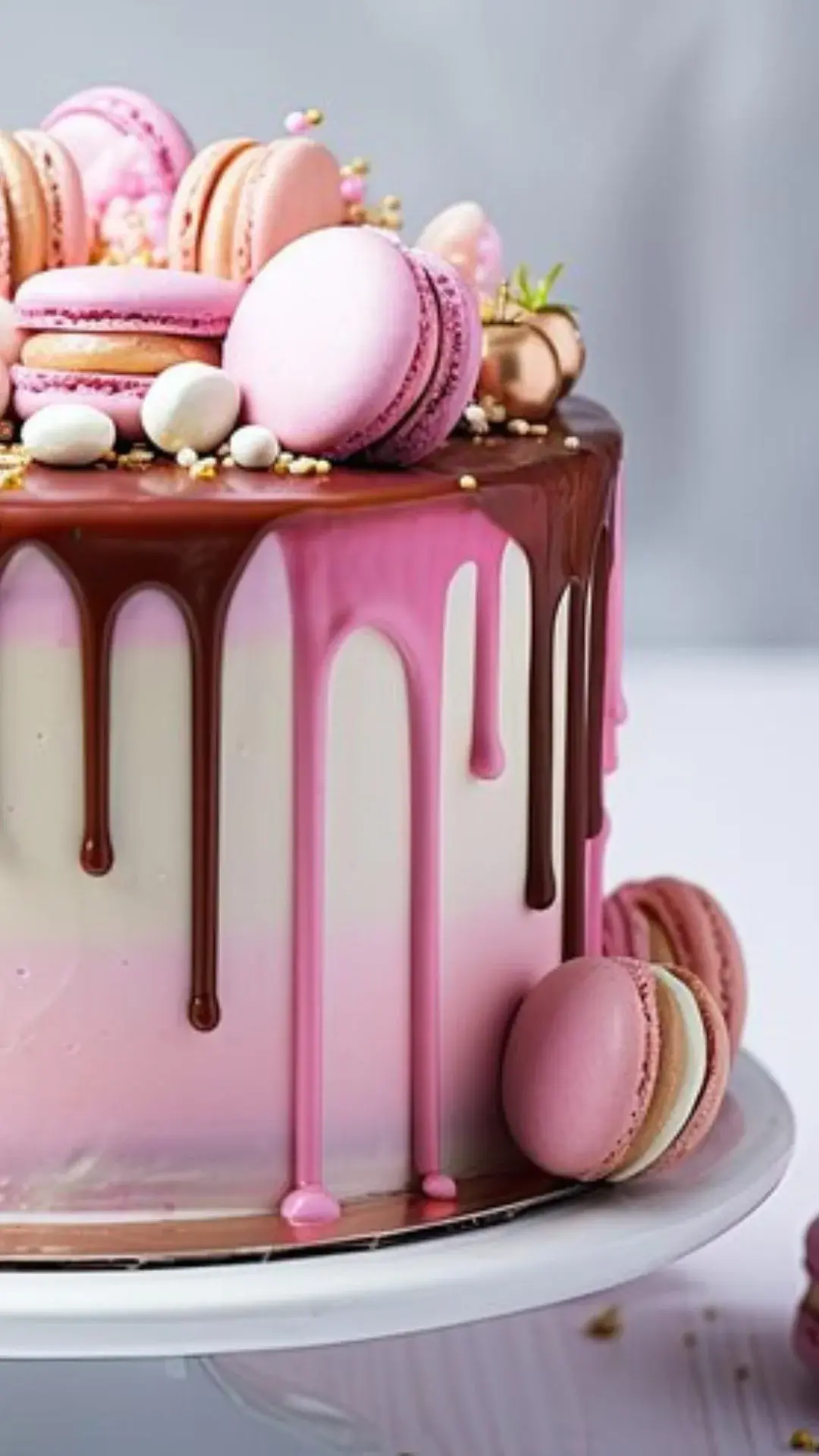 Macaron-Topped Cake Designs For A French-Inspired Birthday